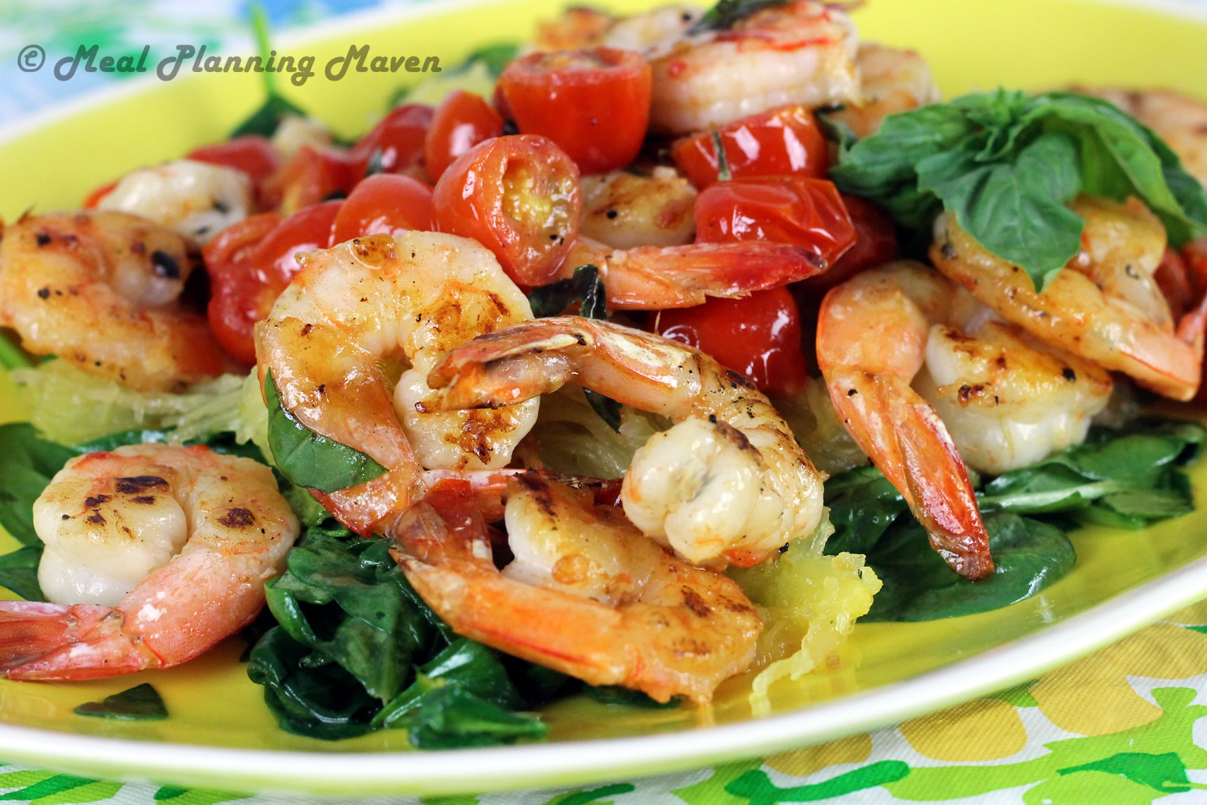 Shrimp with Basil and Cherry Tomatoes - Meal Planning Maven