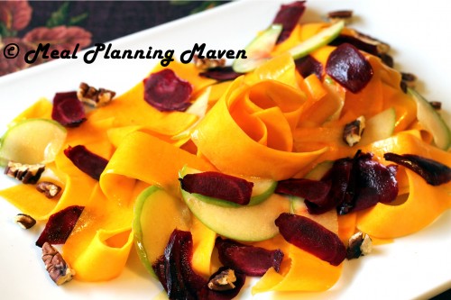 Butternut Squash Ribbon Salad with Apple-Dijon Vinaigrette