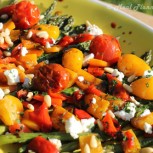 Grilled Asparagus, Peppers ‘n Tomato Salad