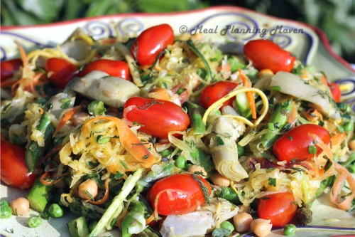 Spaghetti Squash ‘n Veggie Mélange