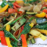 Baby Greens and Veggie Stir-Fry