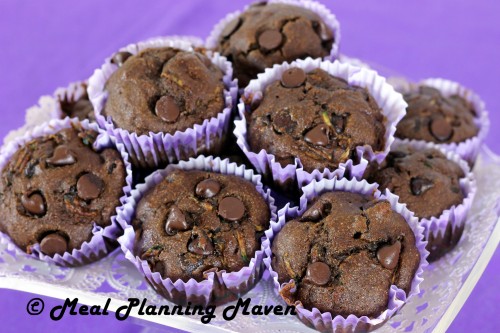 Double Chocolate Zucchini Muffins