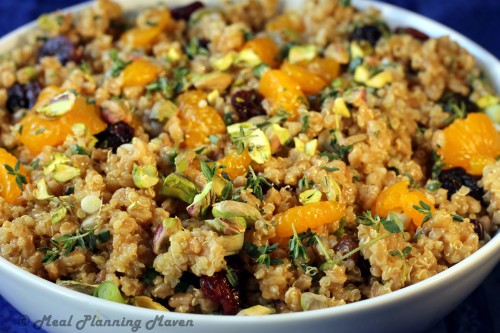 Farro ‘n Quinoa Salad with Dried Cherries and Pistachios
