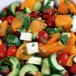 Israeli Salad with Mint and Feta