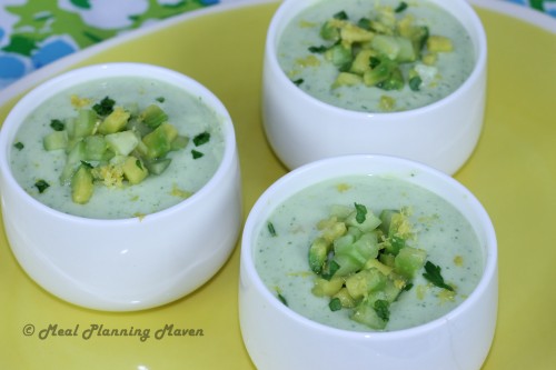 Jenn’s Chilled Cucumber-Avocado Soup