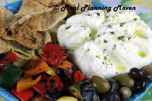 Grilled Vegetable Meze with Labneh