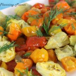 Roasted Cherry Tomatoes ‘n Artichokes