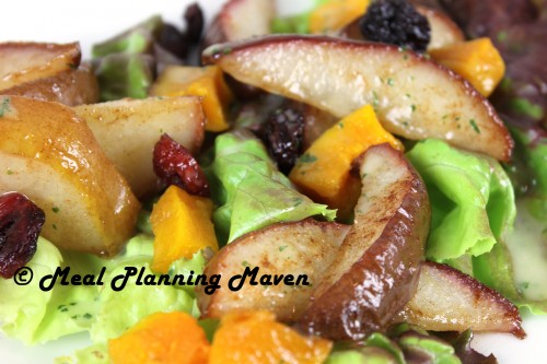 Roasted Pear and Butternut Squash Salad