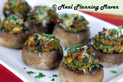 Spinach ‘n Veggie Stuffed Baby ‘Bellas