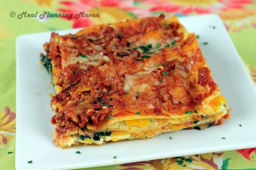 Roasted Butternut Squash ‘n Spinach Lasagna